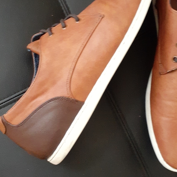 A l d o men's leather shoes sneakers size 12 Brown - Picture 6 of 10